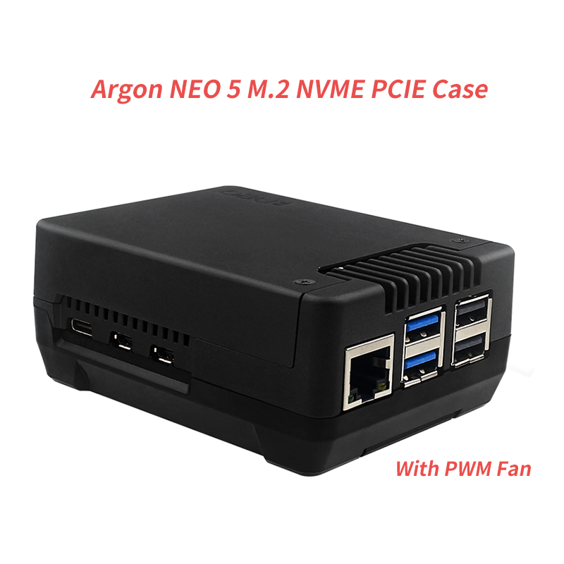 Pi 5 Case - Argon NEO 5 M.2 NVME PCIE-behuizing