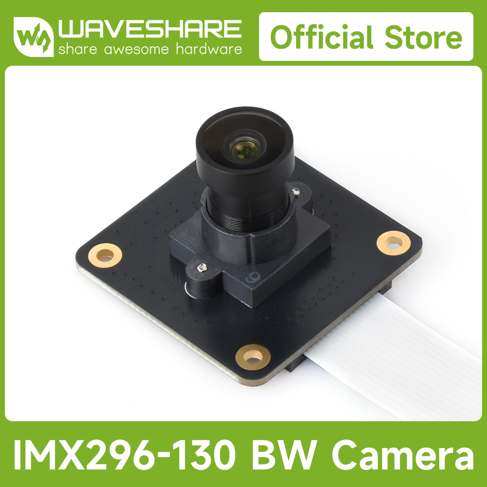 Raspberry Pi Global Shutter Camera Imx296 - Waveshare IMX296 1,6 MP M12 monocamera,