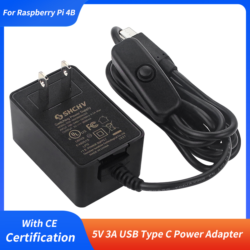 Pi Power Supply - Raspberry Pi Voeding 5V 3A USB