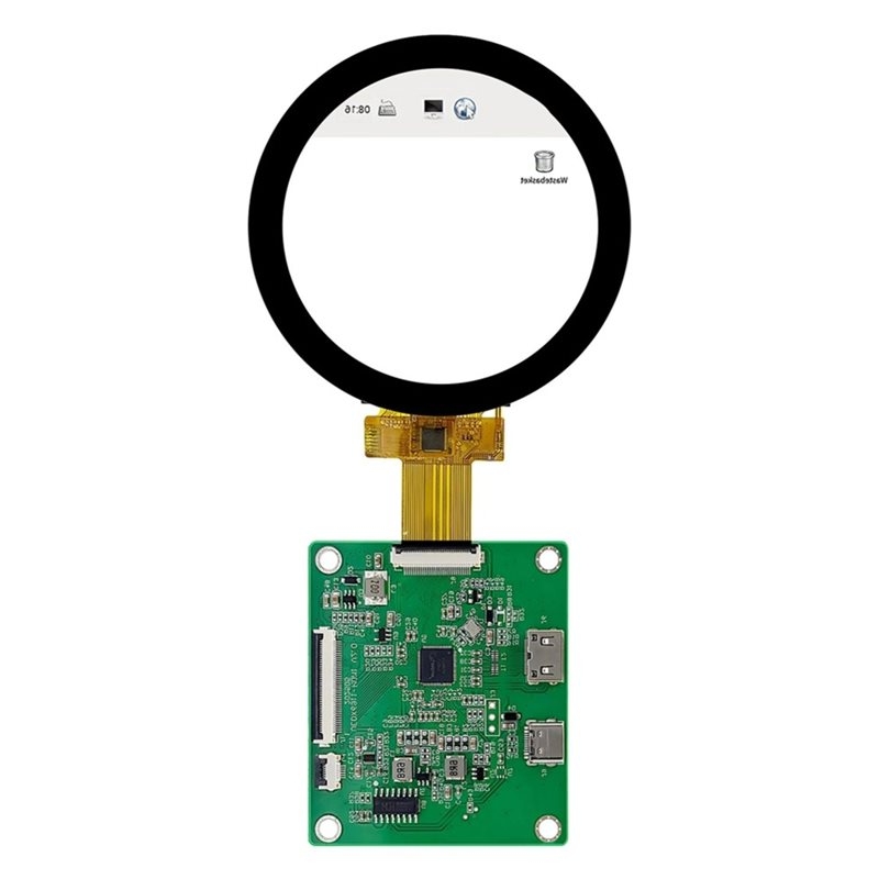 Raspberry Pi 5 - A52T DSI TFT LCD rond display