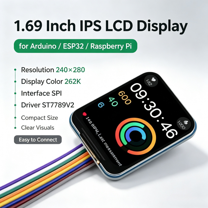Pi Display - 1,69 inch IPS LCD-module ST7789V2 Driver240×280