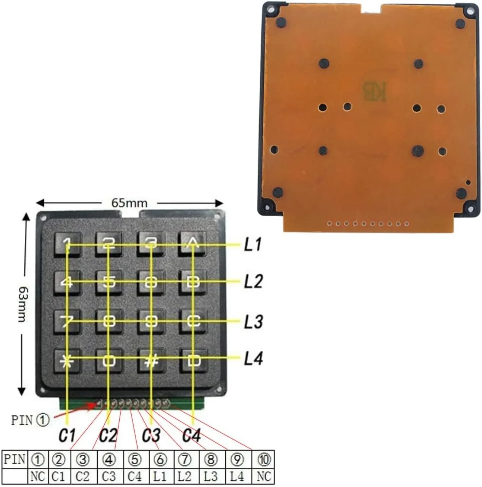 4x4 Matrix Membrane Keypad 16- - Arduino Kit recensie en prijs