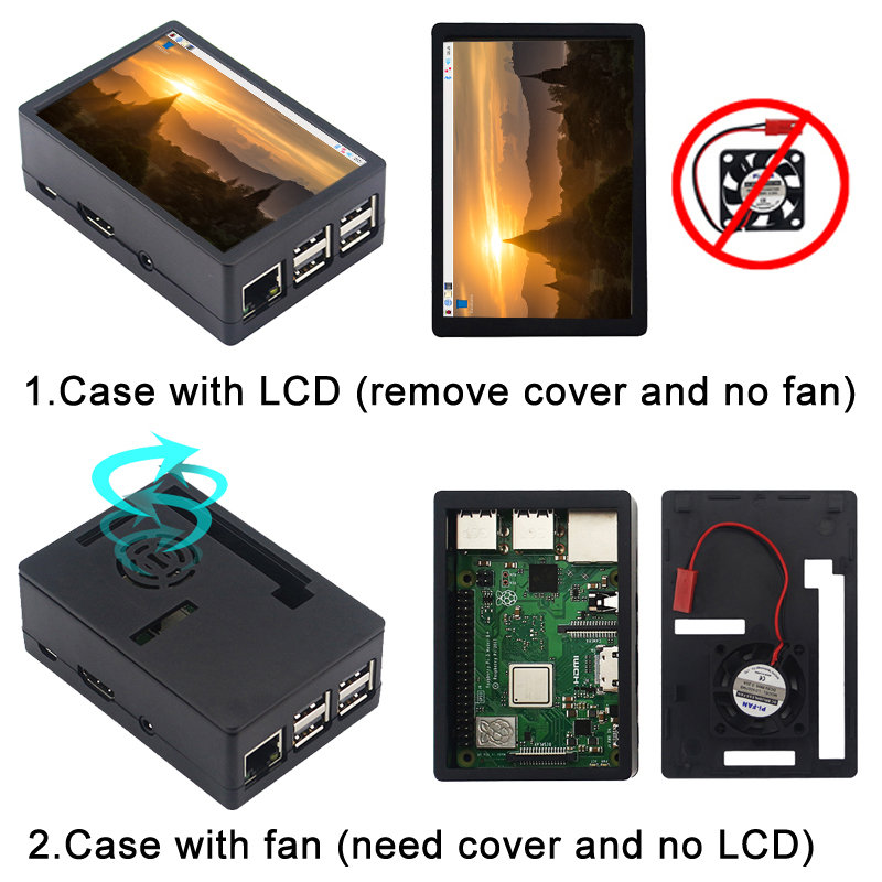 3,5 inch Raspberry Pi 3B/3B +/ - Pi 4 Case recensie en prijs