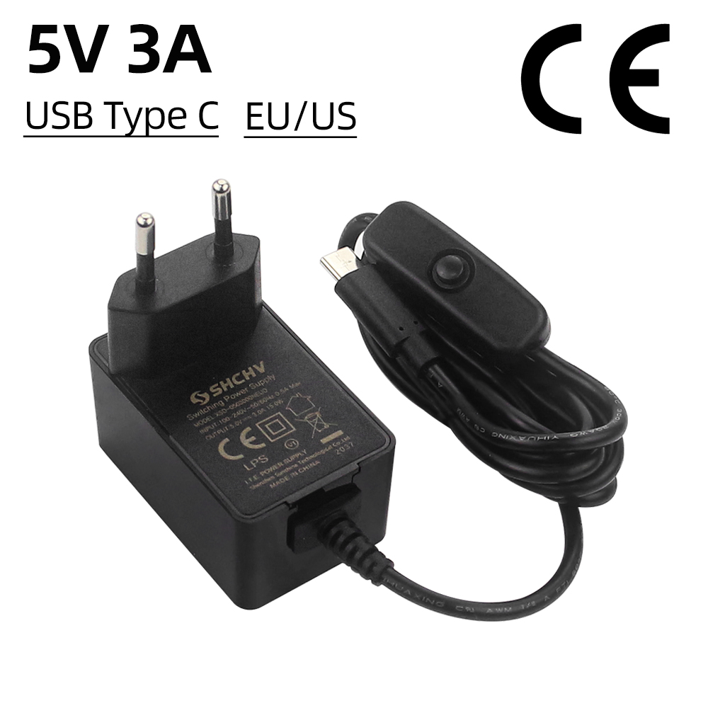 Raspberry Pi 5V 3A Voeding 15W - Pi Power Supply recensie en prijs