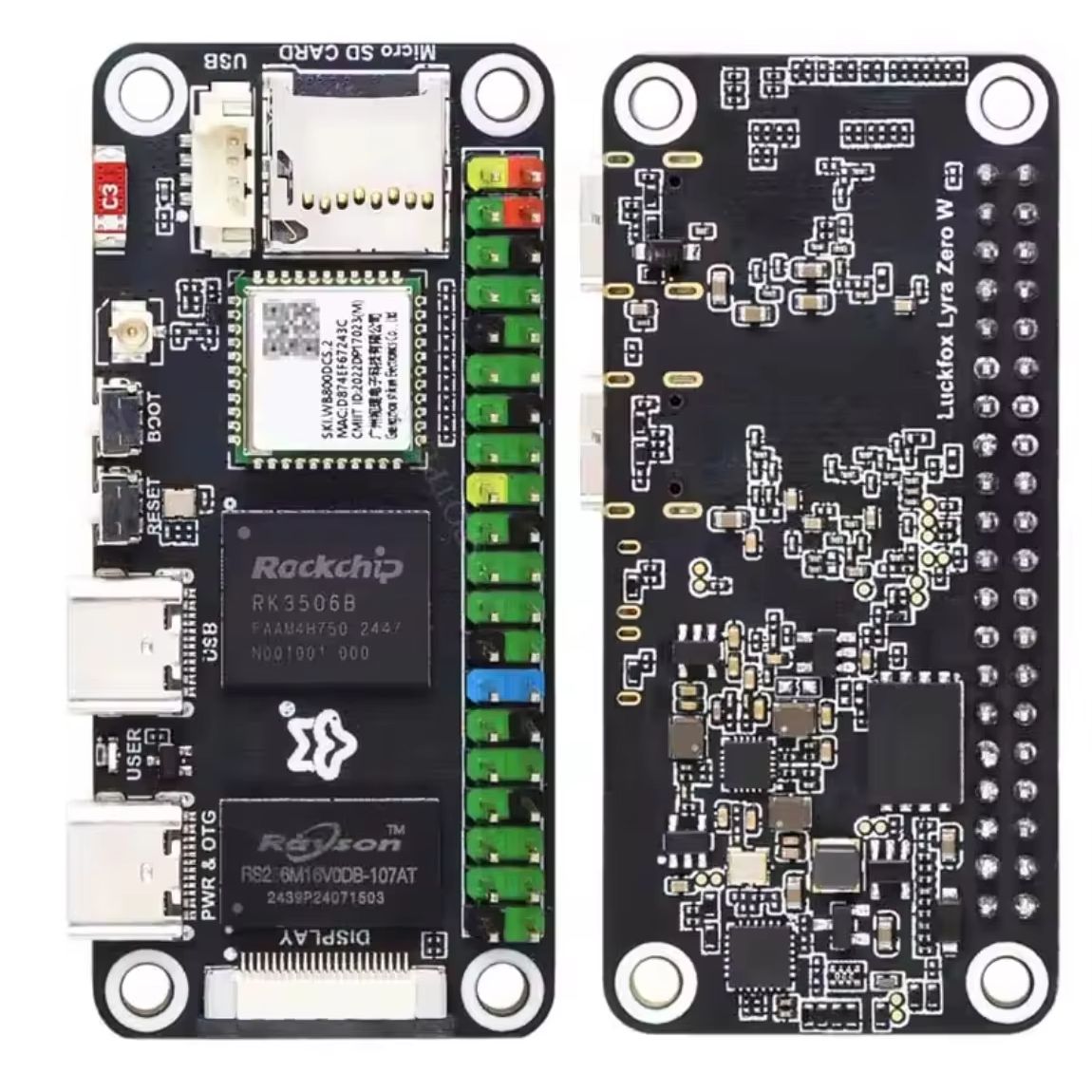 Luckfox Lyra Zero W RK3506B Ro - Pi Zero recensie en prijs