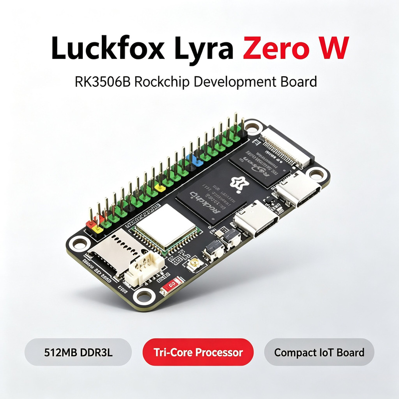 Luckfox Lyra Zero W RK3506B Ro - Pi Zero recensie en prijs