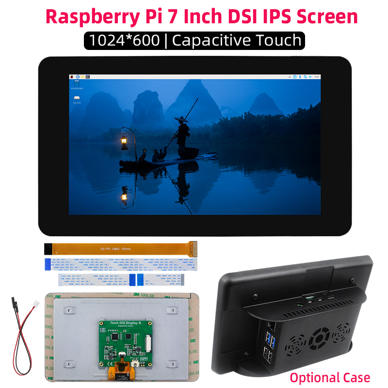 Raspberry Pi 7 Inch DSI 1024*6 - Pi 5 Case recensie en prijs