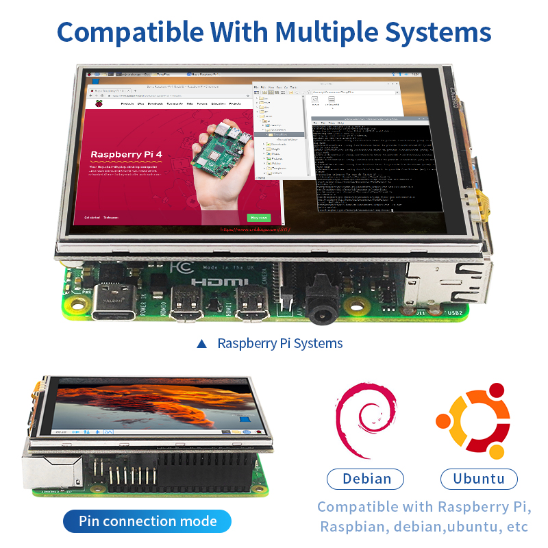 3.5 Inch Raspberry Pi 4 Touch  - Pi 4 Case recensie en prijs