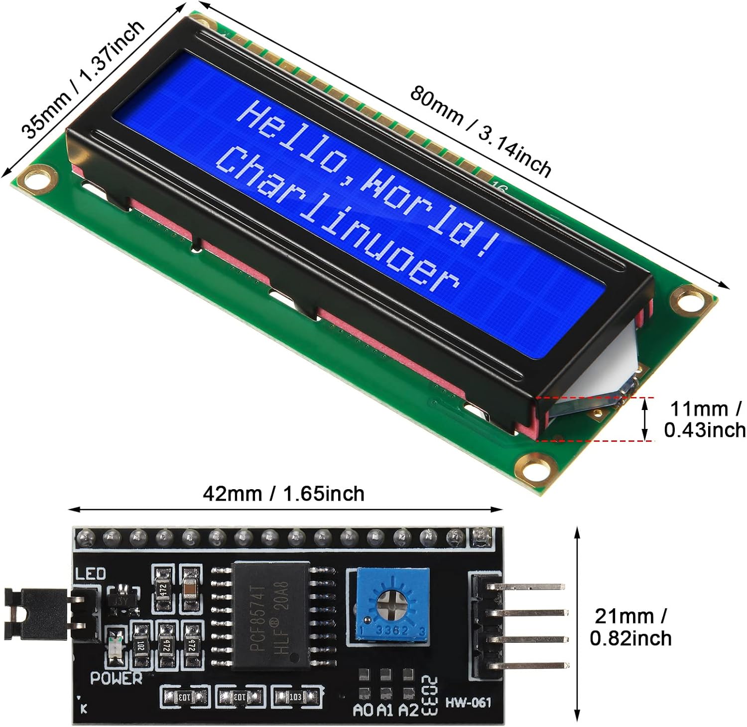 1Set 1602 LCD 20*4 Blauw Scher - Pi Display recensie en prijs
