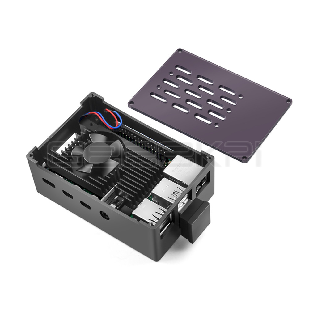 Geeekpi Aluminium Brick Case Z - Pi 4 Case recensie en prijs