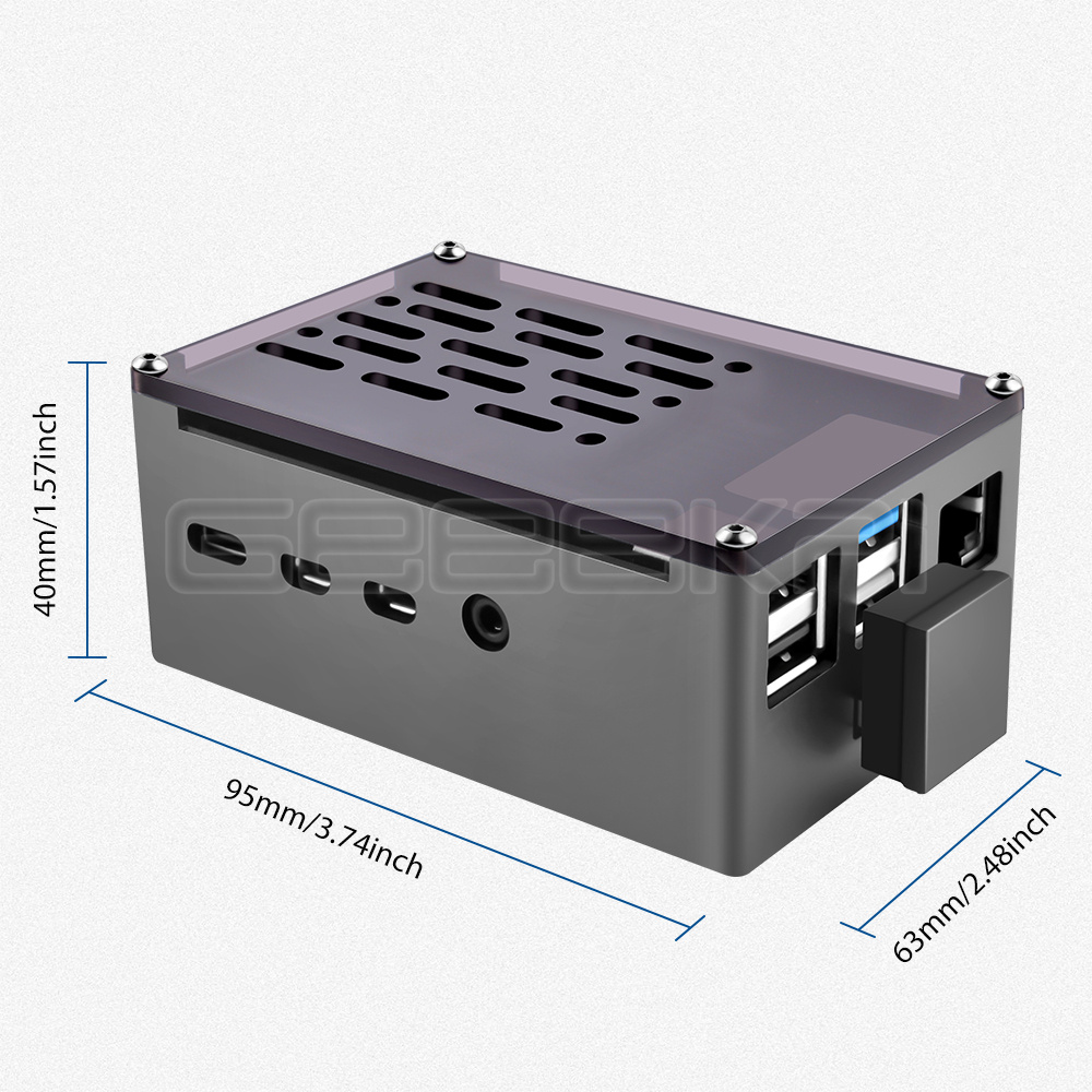 Geeekpi Aluminium Brick Case Z - Pi 4 Case recensie en prijs
