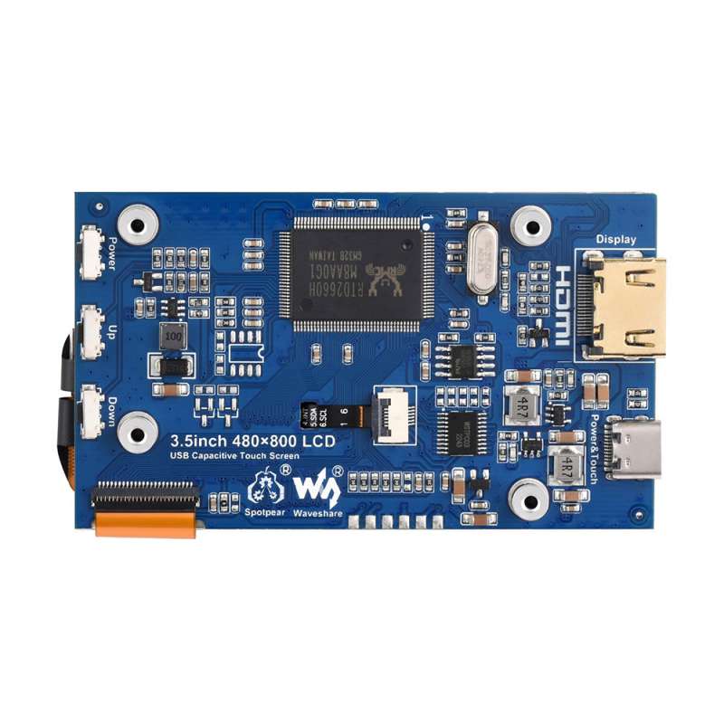 3,5 inch IPS capacitief LCD-aa - Pi Display recensie en prijs