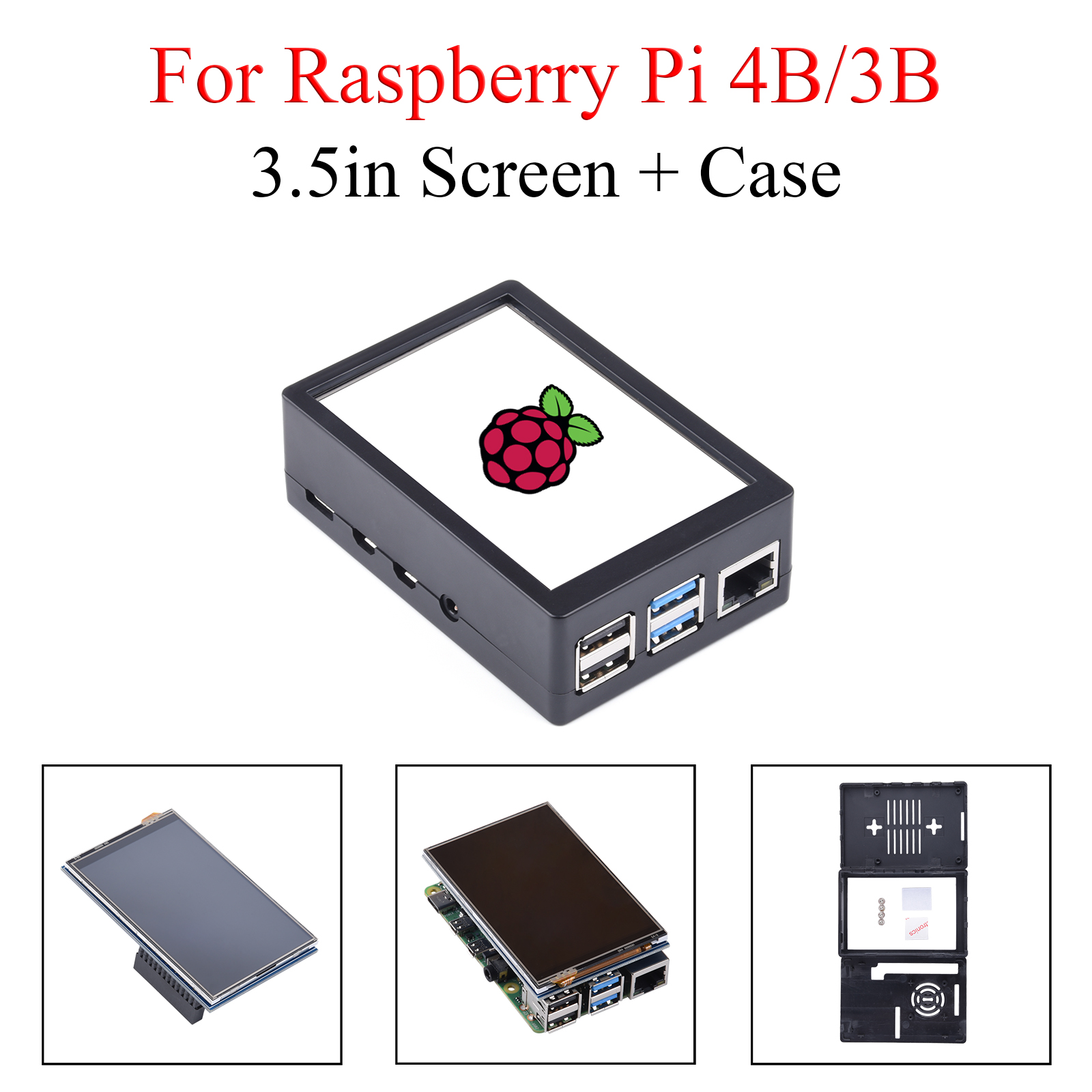 3,5 inch touchscreen 480*320 d - Pi 4 Case recensie en prijs