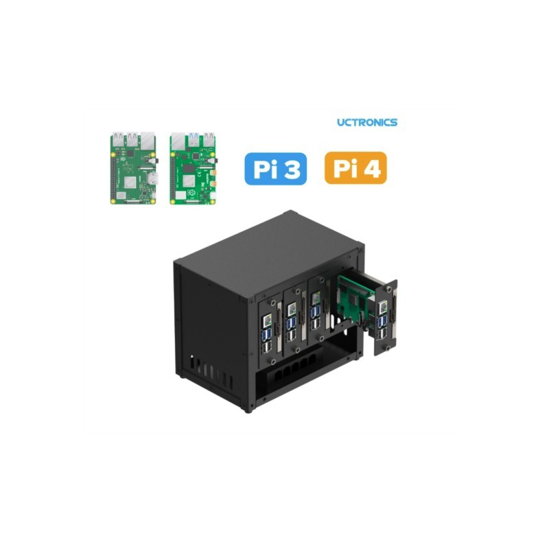 UCTRONICS Raspberry Pi Cluster - Pi 4 Case recensie en prijs